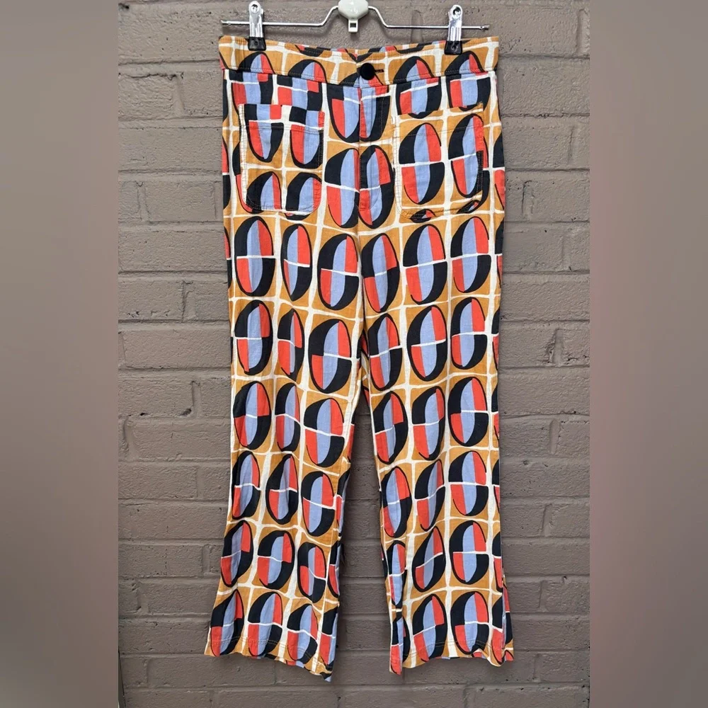 Zara Funky pattern cotton pants M ( runs small)